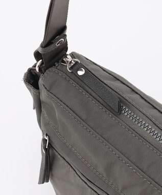 LA BAGAGERIE 【MONICA】サイドジップミニショルダーバッグ ダークグレー