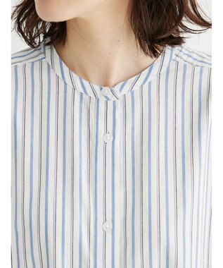 Green Parks Ｉ　切替ロングシャツワンピース Stripe