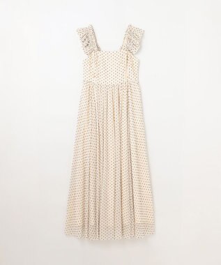 GRACE CONTINENTAL ドットジャガードノースリーブワンピース キナリ