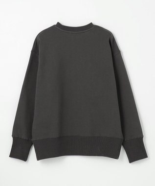 ANY 【洗濯機可】裏起毛スウェットロゴプルオーバー チャコール