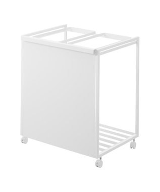 tower 目隠し分別ダストワゴン タワー 45L 2分別 ホワイト ホワイト