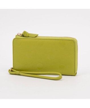 UNBILLION ペルケ perche / ドット型押しL字ロングストラップウォレット