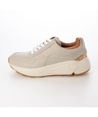 MODE ET JACOMO <carino>グリッター厚底スニーカー ライトグレー