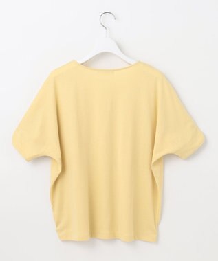 Feroux 【UVケア】リボンスリーブドルマン Tシャツ ライトイエロー系