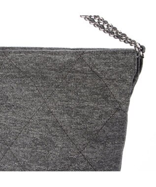 UNBILLION 【テレビ ドラマ着用アイテム】カシュカシュ cachecache / デニム風チェーンバッグ ブラック