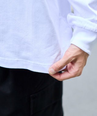 WEGO 【ユニセックス着用ITEM/MLサイズ展開】別注VISIONベアワンポイントT（LS） ホワイト