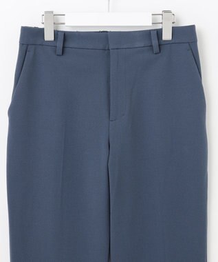 自由区 【裏起毛/撥水加工】TRギャバ テーパードパンツ ダルブルー系