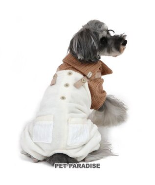  犬 服 つなぎ パンツ  【小型犬】 ニット ボア