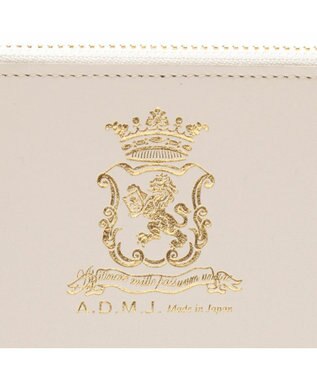 A.D.M.J. 【牛革】セブンティリリィ/オーガナイザーパース ホワイト