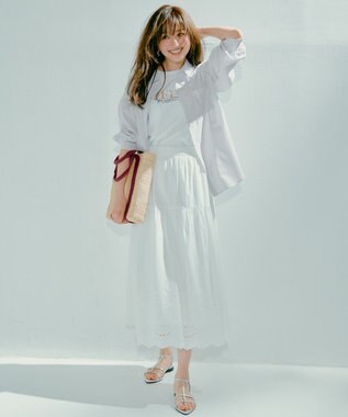 ANY SIS S 【接触冷感・UVケア】冷感ロゴ Tシャツ オフ