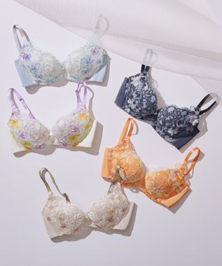 WACOAL 【ハグするブラ】 ブラジャー 体温を感知してカラダになじむ 谷間メイク 脇・背中すっきり レディース BRB498 /ワコール クリーム