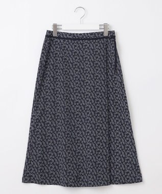 J.PRESS LADIES 【洗える】チェーンプリント マーメイド スカート ネイビー系5