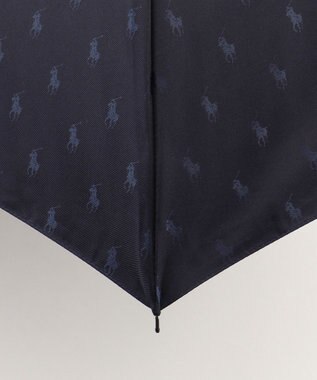 MOONBAT 【日本製】POLO RALPH LAUREN(ポロ ラルフローレン)折りたたみ傘 ポロポニージャカード ダークネイビー