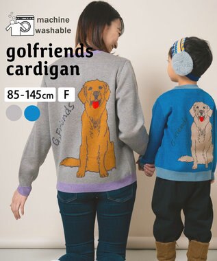 ami amie 【UNISEX】ゴルフレンドカーディガン85cm～130cm グレー