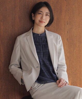 J.PRESS LADIES 【定番人気・セットアップ対応】OXIJEWEL ストレッチ テーラード ジャケット