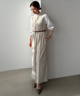 UNFILO ギャザーブラウス オフ