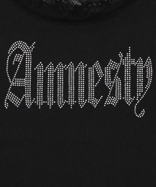 WEGO ラインストーンレースキャミ ブラック