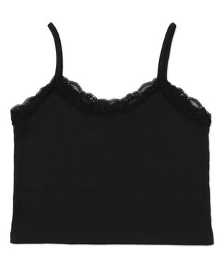 WEGO ラインストーンレースキャミ ブラック