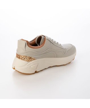 MODE ET JACOMO <carino>グリッター厚底スニーカー ライトグレー