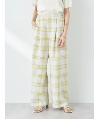 earth music&ecology タックワイドパンツ Check