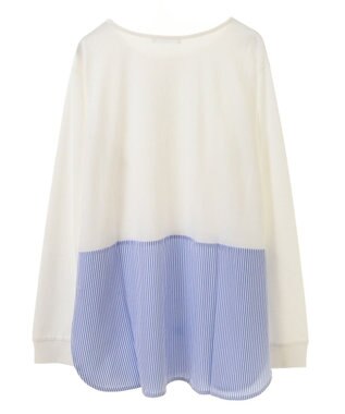 Green Parks 裾ドッキングホワイトインナー Stripe