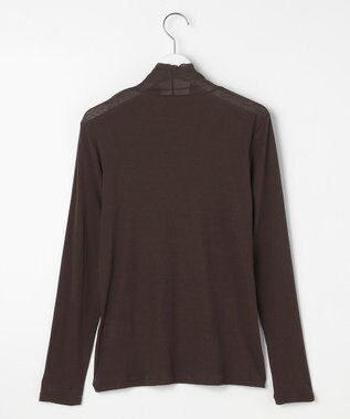 J.PRESS LADIES 【WEB限定】シアーストレッチフライス メローネック シアー カットソー 【WEB限定】ダークブラウン系
