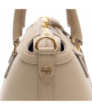 A.D.M.J. 【牛革】　ファスナーボストン ベージュ