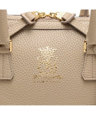 A.D.M.J. 【牛革】　ファスナーボストン ベージュ