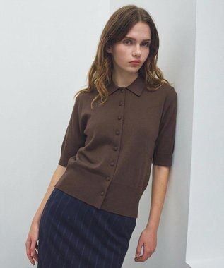 BEIGE， 【ロングセラー】LAURA / ストレッチ ポロニット