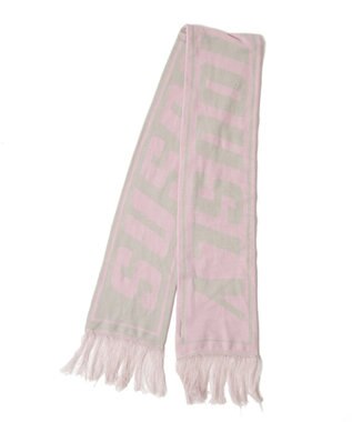 WEGO 【ユニセックス着用ITEM】ロゴマフラー ライトピンク