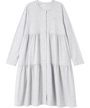 tsumori chisato SLEEP ツモリチサト ワンピース 長袖 ルームウェア 綿混(本体) レディース UNX555 /ワコール グレー