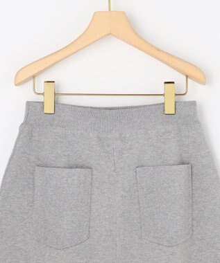 組曲 スウェットニット スカート ライトグレー系