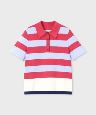 Paul Smith Paul Smith Loves Barbour Felton Knitted ポロシャツ チェリー