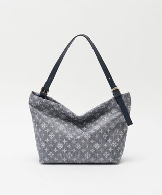 russet ナイロンジャガード2WAYワンハンドルトートバッグ(SF-268) Denim