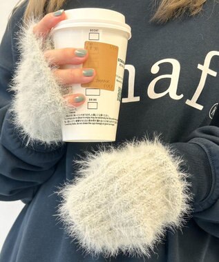 WEGO キラキラファーアームカバー