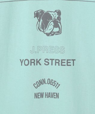 J.PRESS YORK STREET 【UNISEX】フロント＆バックプリント Tシャツ ピーコックグリーン系
