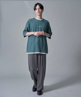 WEGO フクレジャガードフェイクレイヤードT（SS） グリーンその他