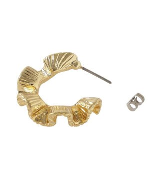 Green Parks ラッフルフープピアス Gold