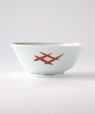 たち吉 【たち吉】おてがる丼赤絵かぶら〈１個〉波佐見焼 ホワイト×レッド