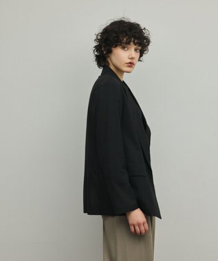 GRACE CONTINENTAL シアーウールジャケット ブラック