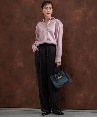 23区 L 【CLASSY.2月号掲載/洗える】CANCLINI ベーシック シャツ ピンク系