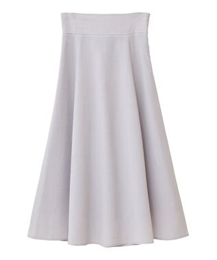 earth music&ecology シアーバックレースアップフレアスカート Light Gray