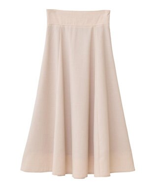 earth music&ecology シアーバックレースアップフレアスカート Light Beige