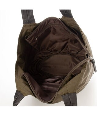 Y'SACCS リサイクルナイロン　ふんわりトート　Mサイズ チョコ