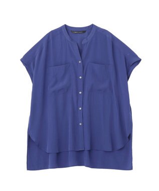 YECCA VECCA 【セットアップ可能】ポケットスキッパーシャツ Blue