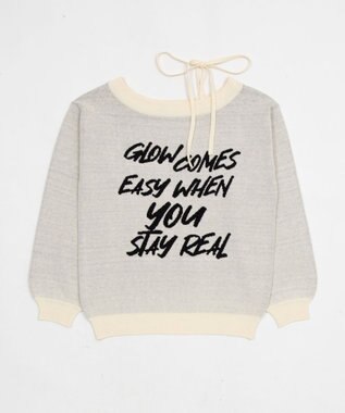 WEGO 2WAYショルダーリボンニット ホワイト