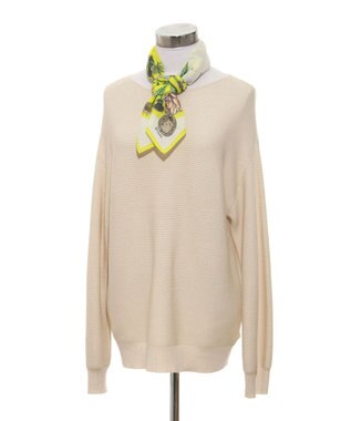 MOONBAT SWASH LONDON フラワープリント コットン スカーフ レモンイエロー