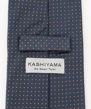 KASHIYAMA KASHIYAMAオリジナル【JAPAN MADE】ドットネクタイ オレンジ