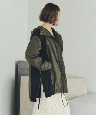 YECCA VECCA パディングフーディーコート Khaki