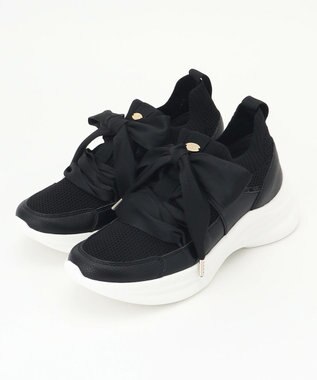 TOCCA POINT OF GLITTER  KNIT SNEAKERS スニーカー ブラック系